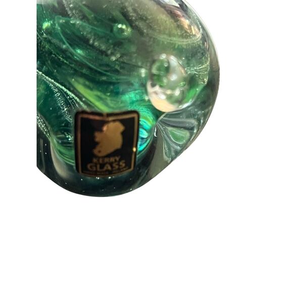 Green Swirled Art Glass Pig by Kerry Glass 1970's - Picture 6 of 6